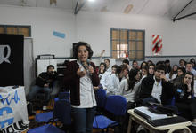 Fresco debate de ideas en el colegio Sábato: “No sean indiferentes frente a la realidad” 