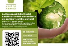 Charla sobre responsabilidad social empresaria en café de ciencias