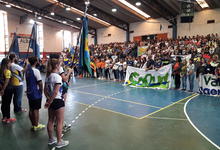 Fotogalería: Estudiantes y autoridades en apertura Olimpiadas