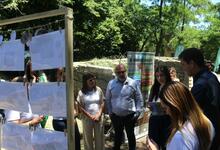 Junto al rector Aba, Ministra y Diputado recorrieron el campus