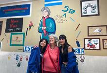 Derechos Humanos: estudiantes secundarios presentaron un mural