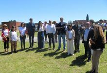 Junto al rector Aba, Ministra y Diputado recorrieron el campus