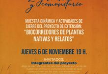 “Lo genuino y lo comunitario” cierra con muestra de "Biocorredores de plantas nativas y relatos"