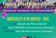 Foros participativos en toda la región en el marco del #8M