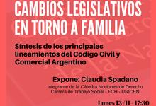 Capacitación: Cambios legislativos en torno a familia