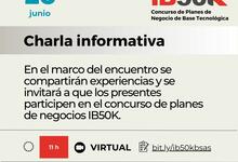 Charla virtual sobre concurso IB50K para tecnoemprendedores 