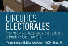 Unicen presentará propuesta de subdivisión en circuitos electorales