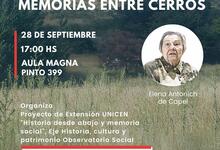 Proyección del audiovisual “Memorias entre cerros”