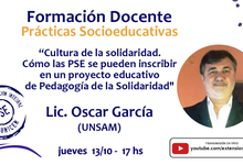 PSE: diserta experto en educación solidaria de la UNSAM 