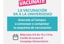 Vacunación va a la Universidad, en los campus de Tandil, Azul y Olavarría 