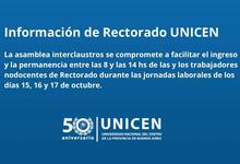Ingreso y permanencia de trabajadores en Rectorado