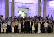 Autoridades universitarias en el lanzamiento de actos por Bicentenario