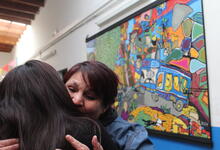 Se presentó Trazos Abiertos, Pintura Colaborativa y Escritura Creativa