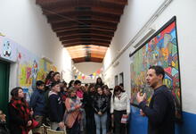 Se presentó Trazos Abiertos, Pintura Colaborativa y Escritura Creativa