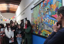 Se presentó Trazos Abiertos, Pintura Colaborativa y Escritura Creativa