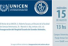 Ciencias Veterinarias inaugurará, el día 15,  el Hospital Escuela de Grandes Animales  