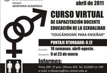 Curso virtual de capacitación docente “Educación de la sexualidad”