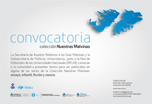 EDITORIAL UNICEN DIFUNDE CONVOCATORIA PARA LA COLECCIÓN NUESTRAS MALVINAS