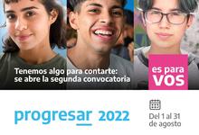 Hasta 31/8 abierta la Segunda Convocatoria Becas Progresar 2022
