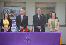 Anuncian nueva obra universitaria, en inauguración de sala de necropsia animal