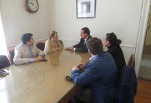 Fotogalería: Carreras recibida por el Vicerrector y Secretarios