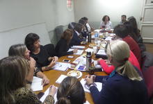 Reunión por protocolo contra la violencia de género