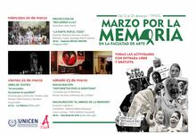 Facultad de Arte informa: Actividades Marzo por la memoria