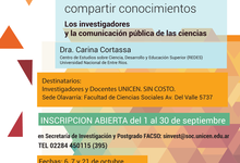 Seminario sobre Comunicación Pública de la Ciencia