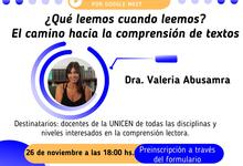 Invitación a encuentro virtual “¿Qué leemos cuando leemos?"