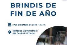 Rector y Vicerrectora invitan al brindis de Fin de Año