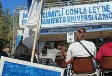 Carpa por la Universidad y respuesta del CIN por Ley de Financiamiento 
