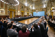 Aba, rector de UNICEN, en la reunión con el gobernador bonaerense