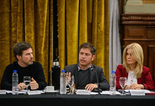 Aba, rector de UNICEN, en la reunión con el gobernador bonaerense