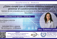 Conferencia sobre contrato didáctico y cuestionamiento del mundo