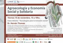 Clase abierta sobre "Tecnologías para la inclusión social"