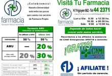 Importantes coberturas y descuentos en la Farmacia de Asociación Mutual Universitaria