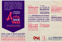 Lanzamiento de la Campaña “Arte dice NO”