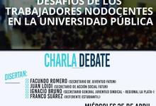 Hoy: charla debate sobre actualidad y desafíos Nodocentes