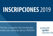 Relaciones Institucionales informa fechas de inscripción en carreras 2019