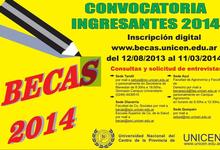 Inscriben en becas para los ingresantes 2014