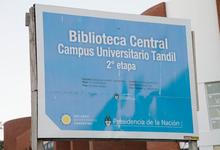 Siguen las obras en la  Biblioteca de la Unicen en el campus universitario