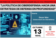 Charla sobre ciberdefensa se traslada al Centro Cultural Universitario