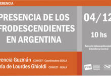 Conferencia “Presencia de los afrodescendientes en la Argentina”