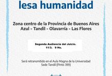 Juicio La Huerta: transmisión en Rectorado y cobertura de Radio U