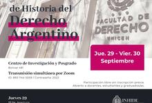 XXIX Jornadas de Historia del Derecho Argentino