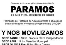 En conjunto, Derecho, ADUNCE, FUCPBA, y DDHH UNICEN también suman adhesiones