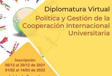 Hasta el 14/3 inscriben en Diplomatura en Cooperación Internacional