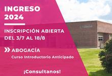 Ingreso anticipado Abogacía