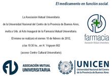 Inauguran la farmacia de la Asociación Mutual Universitaria