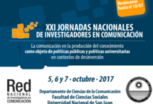 XXI Jornadas Nacionales de Investigadores en Comunicación